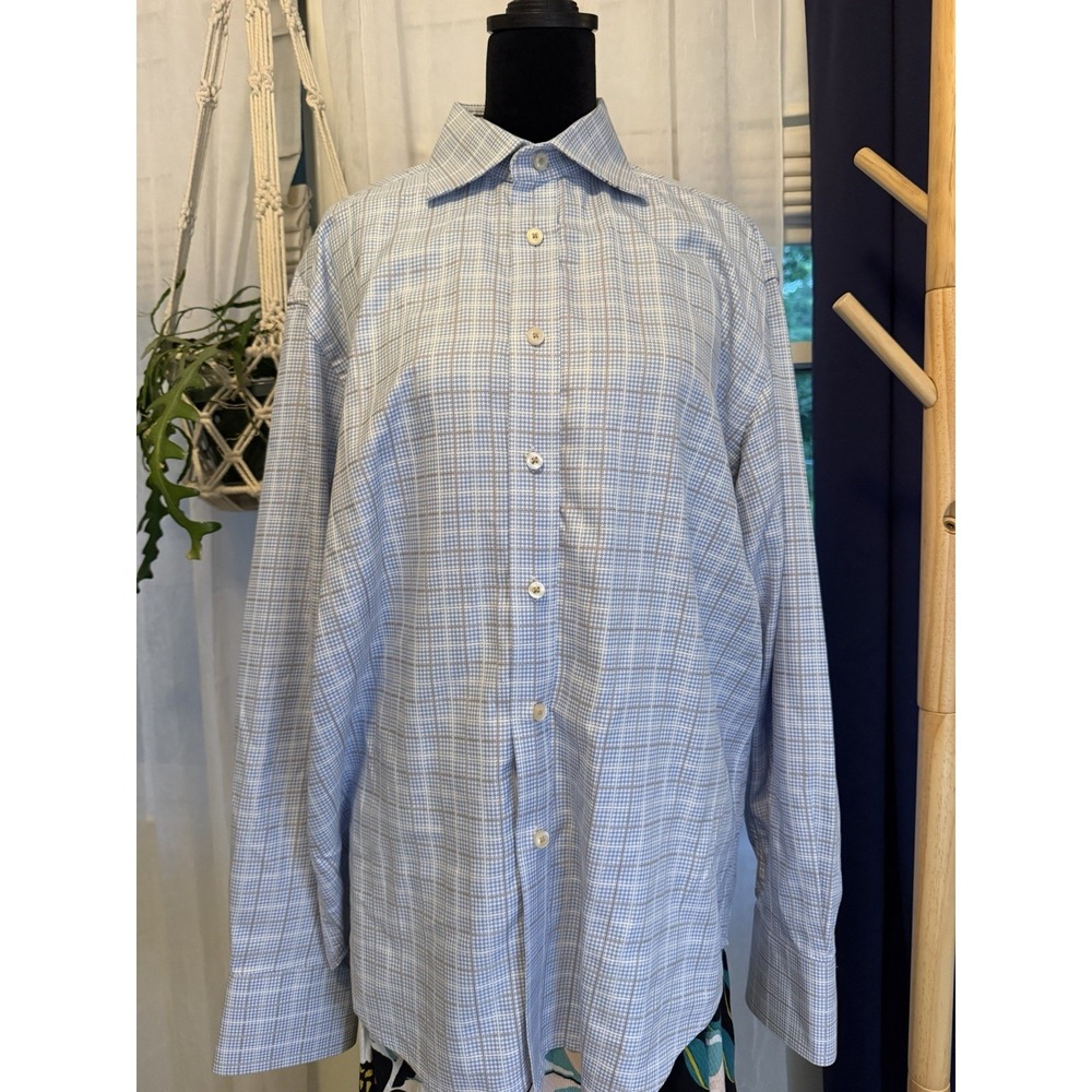 Robert Graham Knowledge Wisdom Truth Button Up Shirt Large Striped Flip Cuff